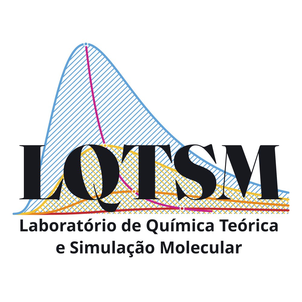 Logotipo quadrado do LQTSM: a sigla LQTSM sobre curvas de distribuição coloridas, com o nome do laboratório em duas linhas